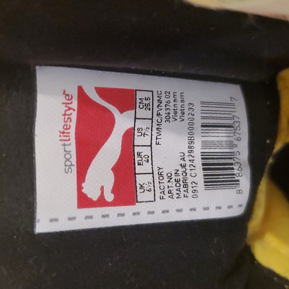 Puma Ferrari yellow high tops - Picture 7 of 8